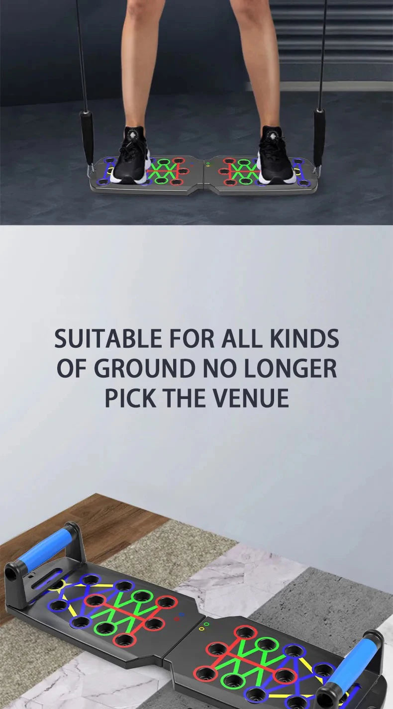 Foldable Push-Up Board Set – Portable Home Gym