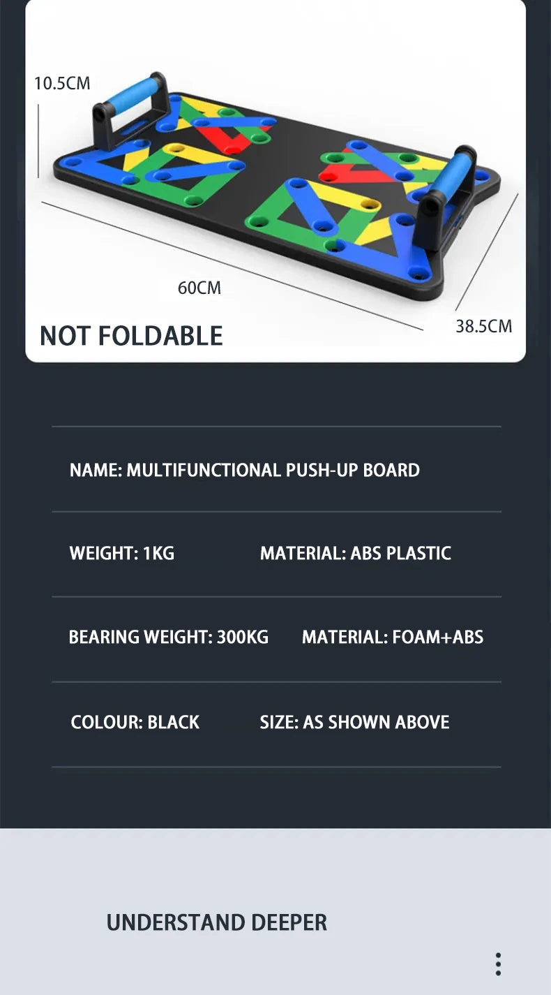 Foldable Push-Up Board Set – Portable Home Gym