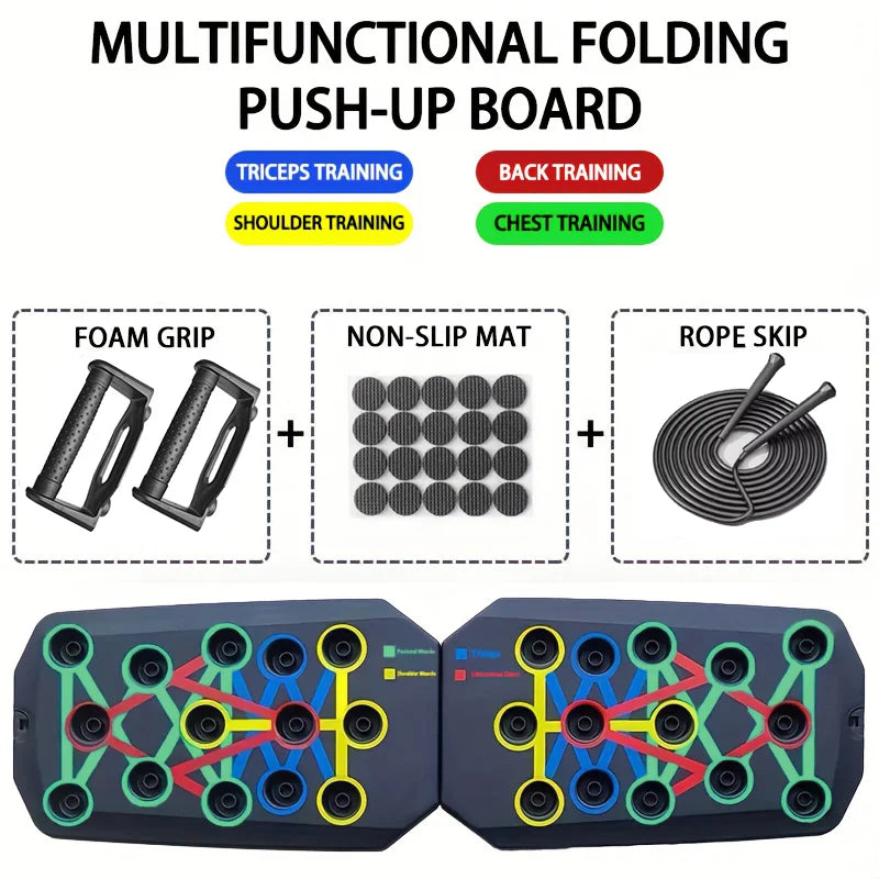 Foldable Push-Up Board Set – Portable Home Gym