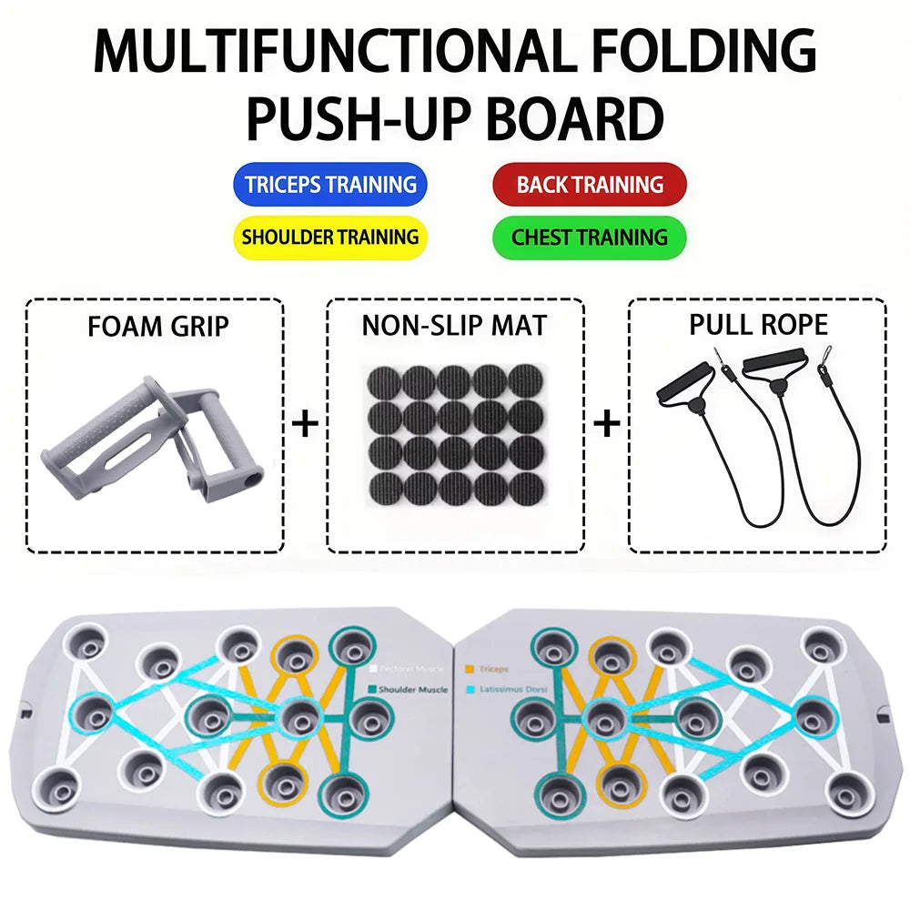 Foldable Push-Up Board Set – Portable Home Gym