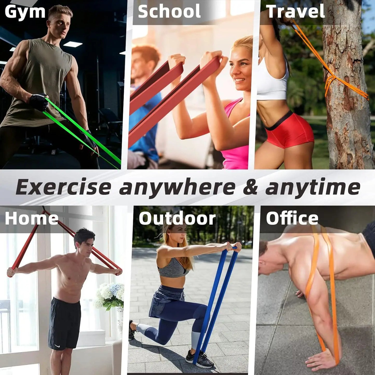 Heavy-Duty Resistance Band (20–230 lbs) – Home Gym Training