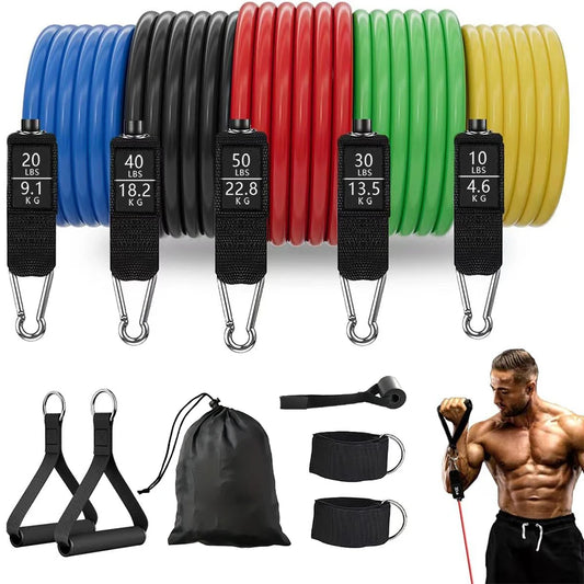 Resistance Band Set with Handles – Home Gym Training