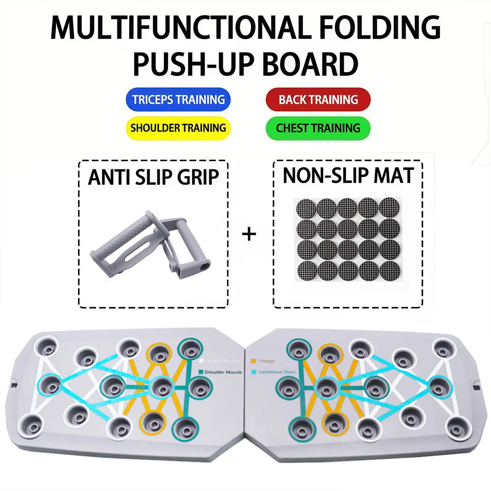 Foldable Push-Up Board Set – Portable Home Gym