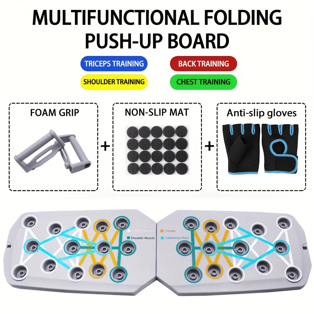 Foldable Push-Up Board Set – Portable Home Gym
